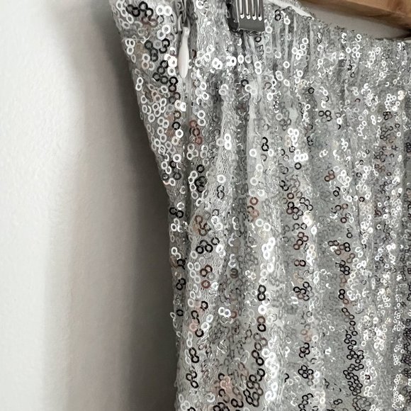 Silver Sequin Skirt - Picture 13 of 15